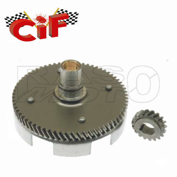 Cif 5980 CP. Trasmissione Primaria z18x67 Denti Elicoidali Senza Parastrappo Piaggio VESPA PK RUSH - N- PK FL2