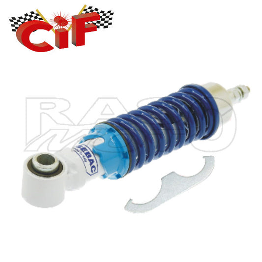 Cif 6301-AB Ammortizzatore Anteriore Regolabile SEBAC Bianco / Blu Piaggio VESPA 50-90-125 PRIMAVERA - ET3 - PK 50 - PK 50 XL