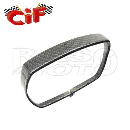 Cif 7350-CARB Ghiera In Acciaio Inox Carbon Look Fanale Anteriore Piaggio VESPA 50 SPECIAL