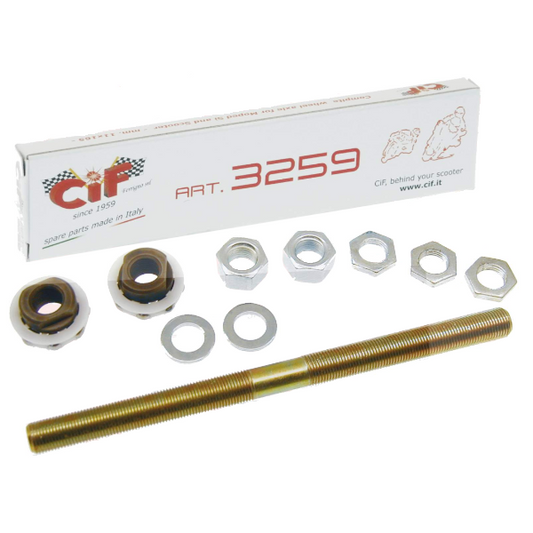Cif Asse Ruota Anteriore Completo mm.11x165 Piaggio SI MOPEDS - FREE