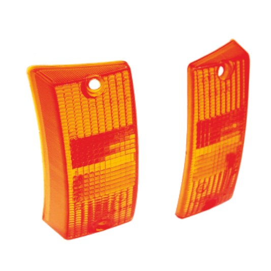 Cif Coppia Frecce Anteriori Plastiche Arancio Piaggio VESPA 125 - 150 - 200 PX - PX E - PX  ARCOBALENO - 125 T5    1728