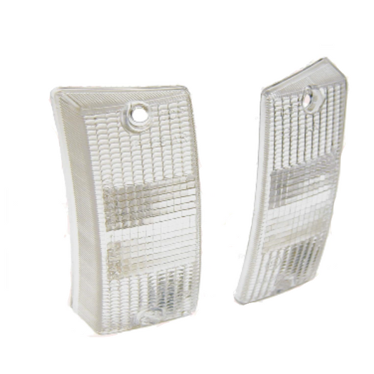 Cif Coppia Plastiche Trasparenti Frecce Anteriore Piaggio VESPA PX - 30 Anni - PX E - PX ARCOBALENO - T5 -  LML