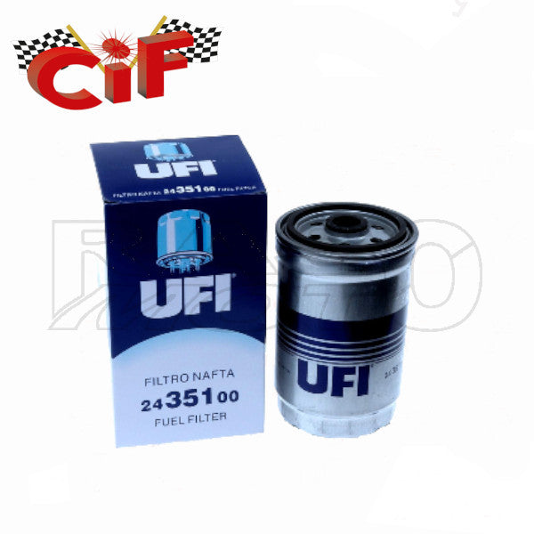 Cif Filtro Gasolio UFI Ø mm.80xh130 FILETTO M16 Piaggio APE TM 703 - P703V 420 (’87-’04)