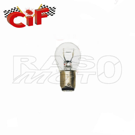 Cif Lampadina Bay 15d 12V 21/5W Doppio Filamento Luce Posizione e Stop Fanale Posteriore  Piaggio VESPA ET2 - ET4 - LX - LXV - S - COSA 2 - LIBERTY - FREE - APE - PORTER - Gilera  STALKER - RUNNER