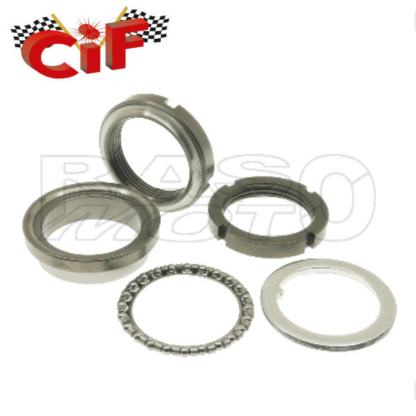 Cif Serie Ghiere Calotte Sterzo Superiore Piaggio VESPA 50 - 125 - PK - PK XL - N - PX - Scooter ET2 - ET4 - LX - GTS - PRIMAVERA - SPRINT - LIBERTY - MEDLEY - NRG - MP3- SFERA - Gilera FUOCO - RUNNER - STALKER - STORM - TYPHOON - Aprilia SPORT CITY - SR