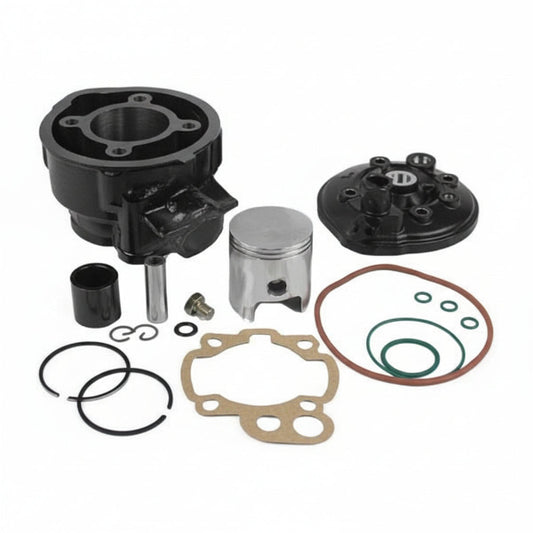 DR Gruppo Termico 73,5cc ø49 Cilindro Minarelli AM - BETA - APRILIA - HM - VENT - FANTIC - MALAGUTI - RIEJU - SHERCO - VALENTI - YAMAHA - MOTORHISPANIA - MBK  KT00114