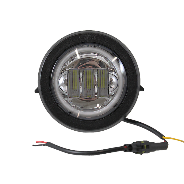 EVOK Fanale Anteriore Completo IRON LED Fondo Cromato Piaggio VESPA PK S - PK XL 50-125cc  246472214