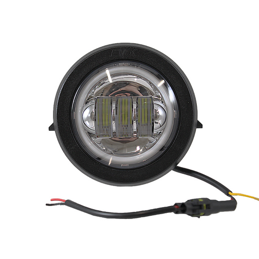 EVOK Fanale Anteriore Completo IRON LED Fondo Cromato Piaggio VESPA PK S - PK XL 50-125cc  246472214
