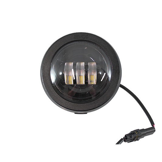 EVOK Fanale Anteriore Completo IRON LED Fondo Nero Piaggio VESPA HP FL 50-125cc