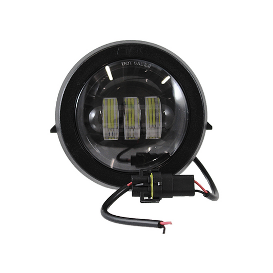EVOK Fanale Completo Anteriore IRON LED Fondo Nero Piaggio VESPA PK - PK S - PK XL  50-125cc