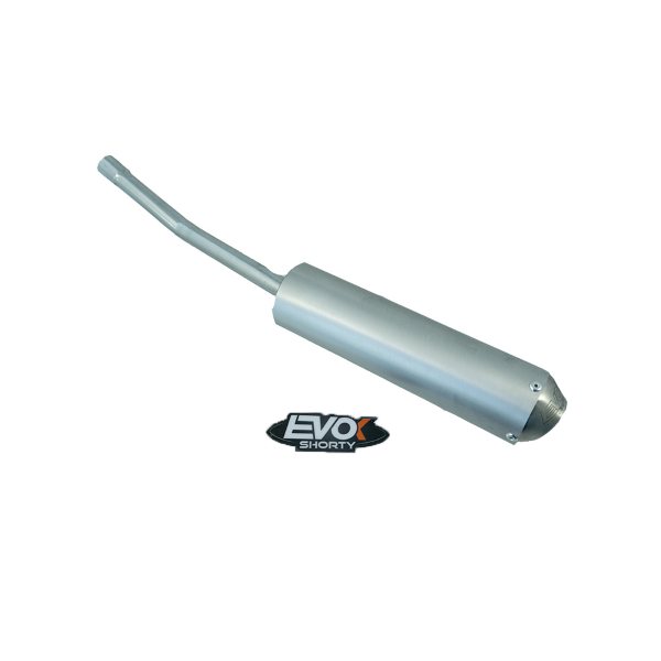 EVOK Marmitta Scarico + Silenziatore Shorty EVOK IRON PIPE Saldata Beta 50 RR ENDURO - MOTARD 2021-2025