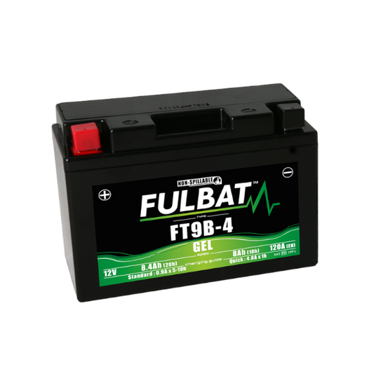 FULBAT Batteria Al Gel FT9B-4 / YT9B-4 12V-5Ah Scooter E Moto YAMAHA - KYMCO - MBK