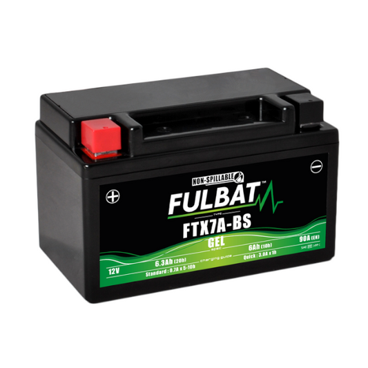 FULBAT Batteria Al Gel FTX7A-BS / YTX7A-BS 12V-6,3Ah Scooter E Moto HONDA - SYM - BENELLI - KEEWAY - APRILIA - KYMCO - MBK - PEUGEOT - SUZUKI - YAMAHA