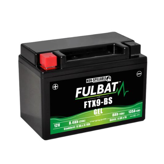 FULBAT Batteria Al Gel FTX9-BS / YTX9-BS 12V-8,4Ah Scooter E Moto SYM - BENELLI - BETA - BMW - FANTIC - HONDA - KAWASAKI - KTM - KYMCO - MBK - PEUGEOT - PIAGGIO - ROYAL ENFIELD - SUZUKI - YAMAHA - TRIUMPH