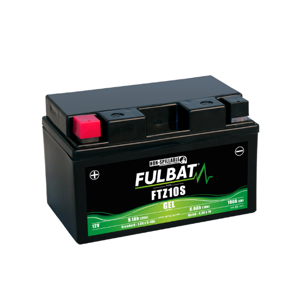 FULBAT Batteria Al Gel FTZ10S / YTZ10S 12V-9,1Ah Scooter E Moto APRILIA - HONDA - KAWASAKI - KTM - SUZUKI - MV AGUSTA - SYM - TRIUMPH - YAMAHA - BMW