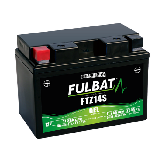 FULBAT Batteria Al Gel FTZ14S / YTZ14S 12V-11,8Ah Scooter E Moto BENELLI - HONDA - KAWASAKI - KTM - SUZUKI - SYM - TRIUMPH - YAMAHA - BMW