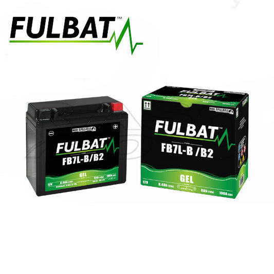 Fullbat Batteria Al Gel FB7L-B/B2 UN2800 SIGILLATA Scooter Moto 12V 8Ah 100A