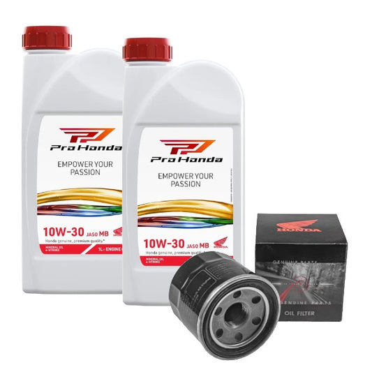 Honda Kit Tagliando Olio Motore 10w30 2lt + Filtro Olio SH 300-350 - ADV 350 - FORZA 350 Ricambio Originale