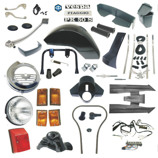 Kit Restauro 34pz Completo Piaggio VESPA PK 50 S High Quality