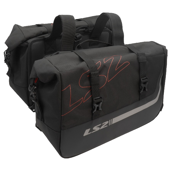 LS2 Coppia Borse Laterali FREEDOM Impermeabili 20L+20L Moto Universali