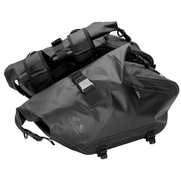 LS2 Coppia Borse Laterali MOVE AHEAD Impermeabili 20L+20L Moto Universali