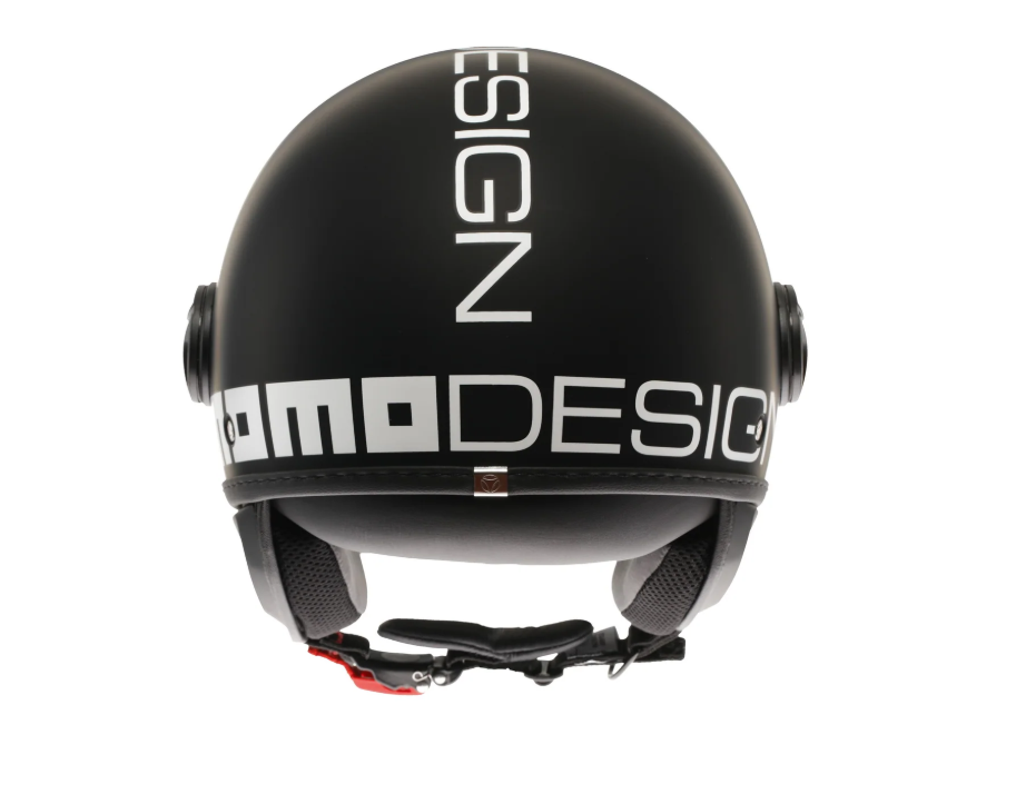 MOMODESIGN Casco Moto jet FGTR CLASSIC Mono E2206 Nero Opaco / Bianco