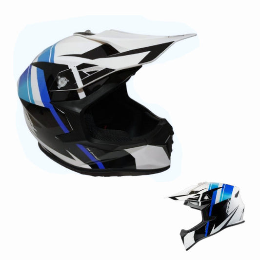 MPH Casco Cross JUMPER MX RAYGUN BLU Enduro - Motard ECE 22.06