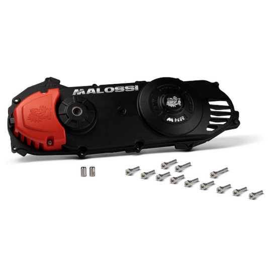 Malossi Air Force Coperchio Completo di Bulloneria Per Carter Motori Minarelli Aprilia GULLIVER - SR - RALLY - Benelli 491 - K2 - Beta ARK - EIKON - Garelli GSP - Malaguti F12 - F15 - Mbk NITRO - MACH - Yamaha AEROX - JOGRR