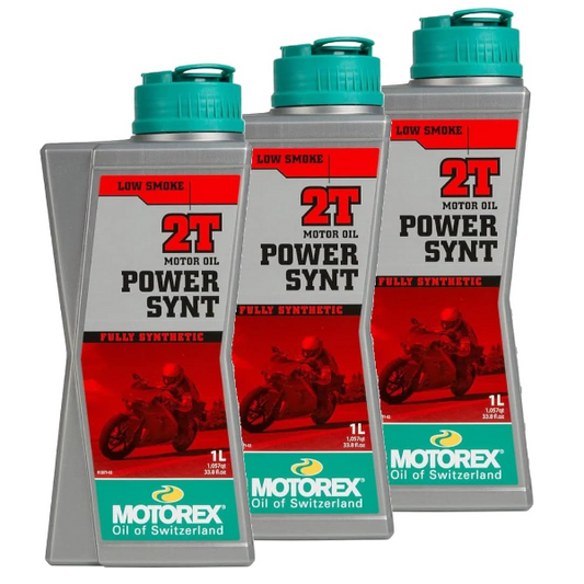 Motorex Power Synt 2T Engine Oil Mixture Motorcycle Scooter Full Synthetic 3LT 