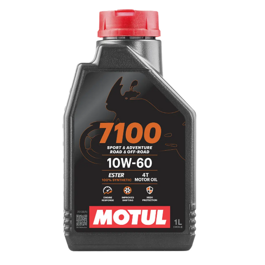 Motul Olio Motore 7100 10W60 100% Sintetico 4T Scooter e Moto 1lt