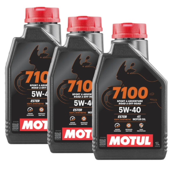 Motul Olio Motore 7100 5W40 100% Sintetico 4T Scooter e Moto 3lt