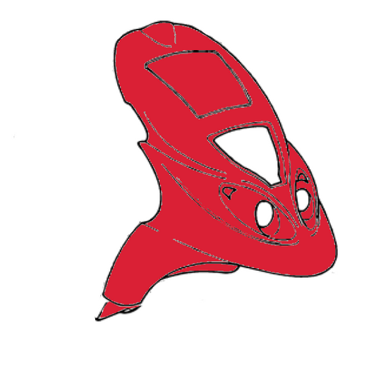 Piaggio Scudo Anteriore Rosso Scooter NRG MC3 - PUREJET Ricambio Originale 57712700R7