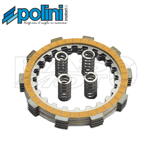 Polini 230.0011 Serie Dischi Frizione Motori MINARELLI AM6 - APRILIA - BETA - FANTIC - HM - MBK - MALAGUTI - PEUGEOT -RIEJU - SHERCO - VENT - YAMAHA