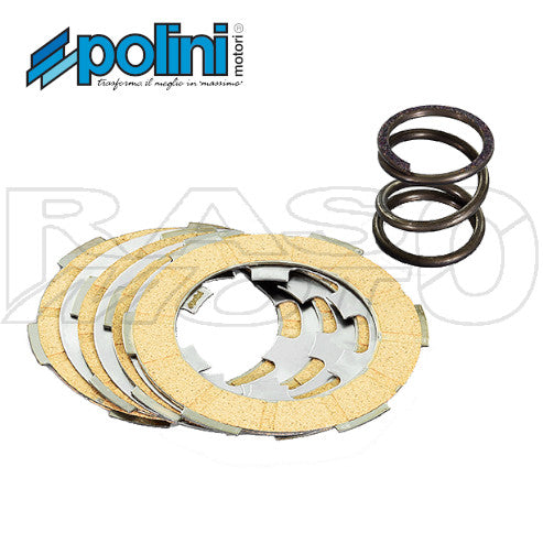 Polini Serie Dischi Frizione 4 Dischi Piaggio VESPA 50 SPECIAL - PK - PK XL - 125 ETS - PK - PK XL - PRIMAVERA - ET3 - APE 50