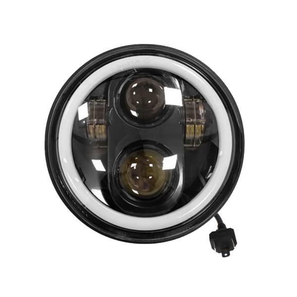 RMS Fanale Completo Anteriore IRON LED Piaggio VESPA 125 - 150 - 200 - 80 - PX - PXE - T5 - ARCOBALENO - FD  246410107