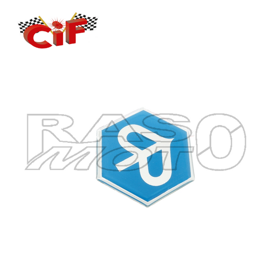 Cif Scudetto Stemma Resinato Adesivo Esagono 32mm FREE - NRG -NTT - SFERA - ZIP -SKR