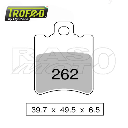 Trofeo Kit 2 Coppie Pastiglie Freno Organic Scooter Piaggio TYPHOON - Aprilia SCARABEO - ARIA - Benelli 491 - K2 Beta ARK - Gilera TYPHOON - Malaguti CIAK - F12 3026200