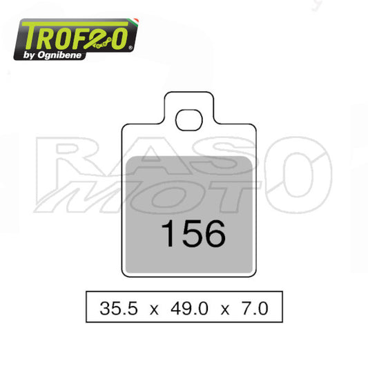 Trofeo Kit 2 Coppie Pastiglie Freno Organic Scooter Piaggio - Sym - Gilera - Peugeot 43015600