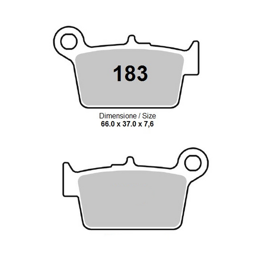 Trofeo Coppia Pastiglie Freno Posteriore Organiche Beta RR ENDURO - MOTARD - ALP - URBAN