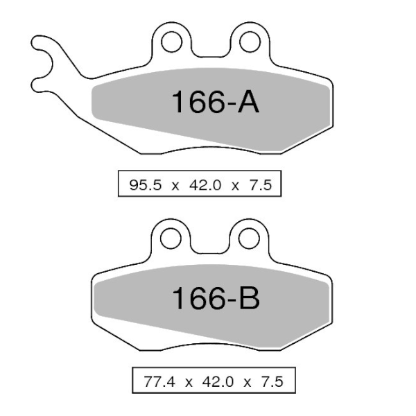 Trofeo Pastiglie Freno Anteriore Organiche Beta RR ENDURO -  MOTARD - ALP
