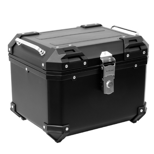 X-Plor Black Plastic Top Case 38Lt Black Motorcycle and Scooter