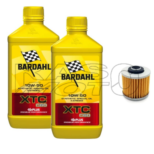 Benelli + Bardahl XTC 10W50 2LT Original Ölfilter-Service-Kit für IMPERIALE 400 